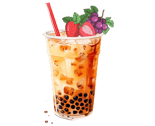 Geïnspireerd door klassieke Aziatische bubble tea smaken
